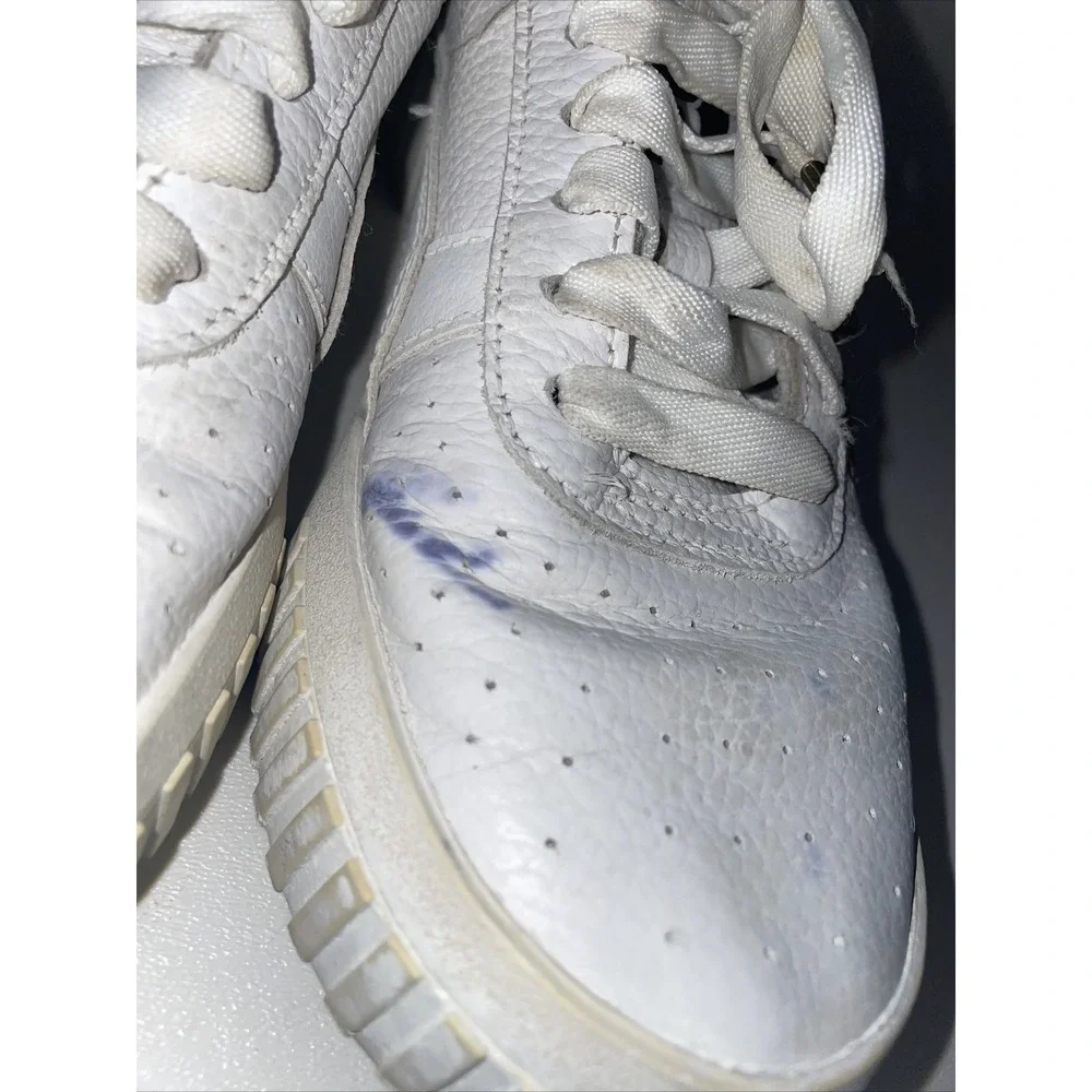 Puma Cali 369155-01 Leather Sneakers, Women's‎ Size 7, White
